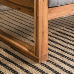 Galia Square Leg Acacia Wood Patio Loveseat With Cushions - Brown - Saracina Home 29 Galia Square Leg Acacia Wood Patio Loveseat With Cushions - Brown - Saracina Home -Saracina Home Shop GUEST a11ad9be a64c 44ca a46e a671dce41fbe