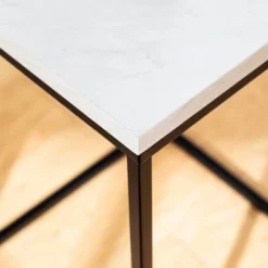 Owen Urban Open Box Frame Side Table Faux White Marble - Saracina Home -Saracina Home Shop GUEST a18d237f 6d41 471e 8f0b cc124916a1b8