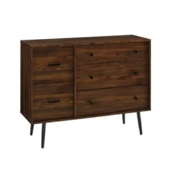 Ivora Lifted Mid-Century Modern Asymmetrical 5 Drawer Dresser - Saracina Home -Saracina Home Shop GUEST a2001711 f7c0 4188 bac4 4c7518530264