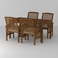 Ravenscroft 5pc Acacia Wood Patio Dining Set - Saracina Home -Saracina Home Shop GUEST a556a025 d85f 42c0 8fc9 3618bb07679d