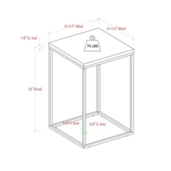 Owen Urban Open Box Frame Side Table Faux White Marble - Saracina Home -Saracina Home Shop GUEST a6c6b240 e494 449b 94d6 29004ba6eb70