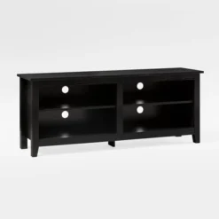 Transitional 4 Cubby Wood Open Storage TV Stand For TVs Up To 65"- Saracina Home 28 Transitional 4 Cubby Wood Open Storage TV Stand For TVs Up To 65"- Saracina Home -Saracina Home Shop GUEST a6e3a24c 5f9e 443a b207 9469bc1cee89