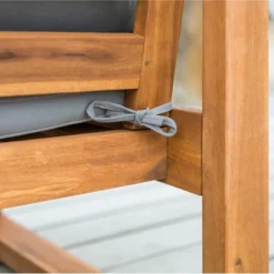 Galia Square Leg Acacia Wood Patio Loveseat With Cushions - Brown - Saracina Home 27 Galia Square Leg Acacia Wood Patio Loveseat With Cushions - Brown - Saracina Home -Saracina Home Shop GUEST a802cd44 6287 405f 8d0e 1bc4cfc82c49