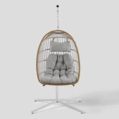 Toluca Hanging Outdoor Boho Egg Chair With Cushion - Saracina Home -Saracina Home Shop GUEST ad461551 95ac 42b6 abb8 823b2399366c