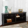 Transitional 4 Cubby Wood Open Storage Corner TV Stand For TVs Up To 65" - Saracina Home -Saracina Home Shop GUEST ad965bdf 4a31 4079 8ca1 789b37bad406