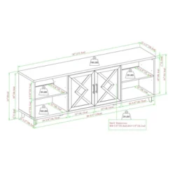 Whitton Modern Transitional Geometric 2 Door TV Stand For TVs Up To 80" - Saracina Home -Saracina Home Shop GUEST aec89585 bf63 495f 881e cae7d74222cd