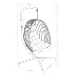 Toluca Hanging Outdoor Boho Egg Chair With Cushion - Saracina Home -Saracina Home Shop GUEST b0198d06 b098 4685 beec 4fa58d027b8d