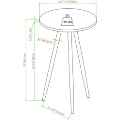Modern Glam 3 Leg Round Side Table - Saracina Home -Saracina Home Shop GUEST b0240f86 31b9 4922 91c0 26a1ecfd91f4