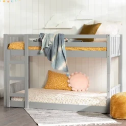Twin Over Twin Wood Detachable Slat Bunk Bed - Saracina Home 30 Twin Over Twin Wood Detachable Slat Bunk Bed - Saracina Home -Saracina Home Shop GUEST b1c2a3d0 4f3c 4fcc 8b66 8703ed708e10