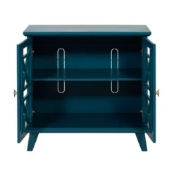 Versatile Fretwork Accent Storage Cabinet Blue - Saracina Home -Saracina Home Shop GUEST b1e1ee1a 7f60 4d22 967f 986f85e15291