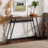 Urban Industrial Entry Table With Wood And Metal Dark Walnut - Saracina Home -Saracina Home Shop GUEST b2a091e4 e276 4e4f 8c71 660cb541b68b