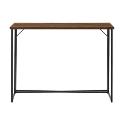 Maxwell Modern Glam Simple Y Leg Writing Desk Dark Walnut - Saracina Home -Saracina Home Shop GUEST b6365b2c e647 40c5 b1d4 b6341c034d54