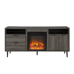 Ronan Modern Storage With Electric Fireplace TV Stand For TVs Up To 65" - Saracina Home -Saracina Home Shop GUEST b706d540 dab6 4171 93de 408c264fa232