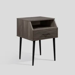 Modern 1 Drawer Angled Side Table - Saracina Home -Saracina Home Shop GUEST b736eb41 e6d5 4b13 a83e a23c9665cf46