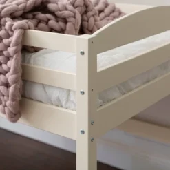Twin Solid Pine Wood Low Loft Bed White - Saracina Home -Saracina Home Shop GUEST b7664eda 78f2 439f 81c8 1dc9fc387698