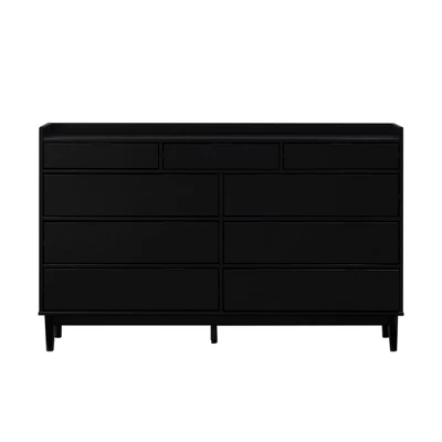 Mid-Century Modern Solid Wood 9 Drawer Horizontal Dresser - Saracina Home 8 Mid-Century Modern Solid Wood 9 Drawer Horizontal Dresser - Saracina Home - Image 7