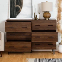 Higgins Modern Horizontal 6 Drawer Dresser - Saracina Home -Saracina Home Shop GUEST b9ad2599 c3d3 4715 919d 305b0736c463
