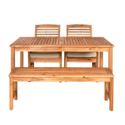 Ravenscroft 4pc Acacia Wood Patio Dining Set - Saracina Home -Saracina Home Shop GUEST b9ee2181 ca32 41f5 bdb7 5ca2d3689ec3