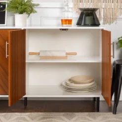 Angelo Modern Bookmatch 4 Door Sideboard - Saracina Home -Saracina Home Shop GUEST ba89d678 8dd9 46a1 8251 7f415b864885