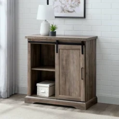 Tertia Grooved Sliding Barn Door Transitional Accent Cabinet - Saracina Home 16 Tertia Grooved Sliding Barn Door Transitional Accent Cabinet - Saracina Home -Saracina Home Shop GUEST baa6c551 b5a6 44a9 b601 63d0426173d8