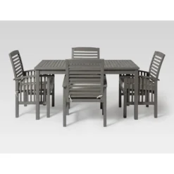 Ravenscroft 5pc Acacia Wood Patio Dining Set - Saracina Home -Saracina Home Shop GUEST bb688450 415a 45cc 80c6 8c71dffb1ee8