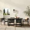 7pc Modern Slatted Wood Outdoor Dining Set - Saracina Home 2 7pc Modern Slatted Wood Outdoor Dining Set - Saracina Home -Saracina Home Shop GUEST bbb9be71 0c67 4e88 8406 8e929f8becb1
