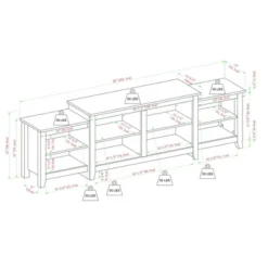 Leveled Classic Tiered Top TV Stand For TVs Up To 50" - Saracina Home -Saracina Home Shop GUEST bbf40424 a6f5 4ffe a112 9c0d62c6ecf7