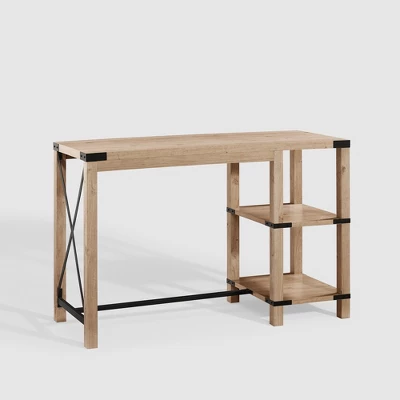 Rustic Farmhouse Metal X Kitchen Island With Shelves - Saracina Home 15 Rustic Farmhouse Metal X Kitchen Island With Shelves - Saracina Home - Image 13