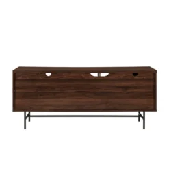 Modern Vinyl Record Player Storage TV Stand For TVs Up To 65" Dark Walnut - Saracina Home -Saracina Home Shop GUEST bdb38e2e ccf7 4a2b a4ee 537304c5acc6