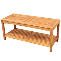 Ravenscroft Modern Boho Acacia Wood Slatted Outdoor Coffee Table With Lower Shelf - Saracina Home 25 Ravenscroft Modern Boho Acacia Wood Slatted Outdoor Coffee Table With Lower Shelf - Saracina Home -Saracina Home Shop GUEST bdd5c607 f53e 4336 9432 64642f554cfa