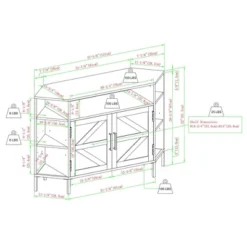 Atticus Modern Farmhouse 2 Door Corner TV Stand For TVs Up To 55" Rustic Oak - Saracina Home -Saracina Home Shop GUEST be7fd8ed 5976 4d60 b751 9a39a330340e