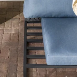 Outdoor Modern Modular Patio Side Chair Blue - Saracina Home -Saracina Home Shop GUEST becd0a39 b88b 4bc8 8f6e 55c104d13953