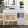 Home Office Deluxe White Wood Storage Computer Desk With Hutch - Saracina Home -Saracina Home Shop GUEST c17381e6 b4e6 4db2 8c77 fd3e1766def6