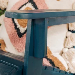 Genovia Transitional Acacia Wood Outdoor Adirondack Chair With Wine Holder - Saracina Home -Saracina Home Shop GUEST c29c8e77 a026 4775 906d 6ef3588c305a