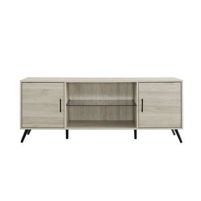 2 Door Mid-Century Modern Wood Storage TV Stand For TVs Up To 65" - Saracina Home 16 2 Door Mid-Century Modern Wood Storage TV Stand For TVs Up To 65" - Saracina Home - Image 14