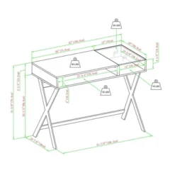 Modern Mixed Material Open Storage Computer Desk - Saracina Home 13 Modern Mixed Material Open Storage Computer Desk - Saracina Home -Saracina Home Shop GUEST c3d8ed95 ff96 4e65 9af9 0c9c2c1c22e3