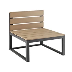 4pc Metal & Wood All Weather Patio Sectional Set - Natural - Saracina Home -Saracina Home Shop GUEST c5320dab 24ad 4797 869a 0ca6e9681128