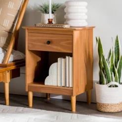 Stiva Classic Mid-Century Modern 1 Drawer Nightstand - Saracina Home 29 Stiva Classic Mid-Century Modern 1 Drawer Nightstand - Saracina Home -Saracina Home Shop GUEST c8343d55 c0d1 497d 9f75 4abb98c8f971