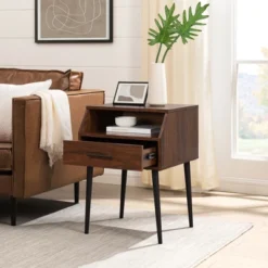 Modern 1 Drawer Angled Side Table - Saracina Home -Saracina Home Shop GUEST c89f3526 ba89 470f a5ae 0affe175494b