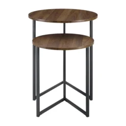 2pc Glam V Leg Nesting Side Tables - Saracina Home -Saracina Home Shop GUEST c8a2f659 2e49 478d 90b2 7652efc40418