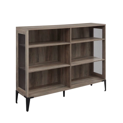 40.25" Grevaldi Urban Industrial Mesh Side Horizontal Bookshelf - Saracina Home 9 40.25" Grevaldi Urban Industrial Mesh Side Horizontal Bookshelf - Saracina Home - Image 7