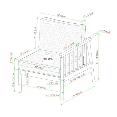 Saracina Home 6pc Modern Boho Outdoor Eucalyptus Spindle Sectional 9 Saracina Home 6pc Modern Boho Outdoor Eucalyptus Spindle Sectional - Image 7