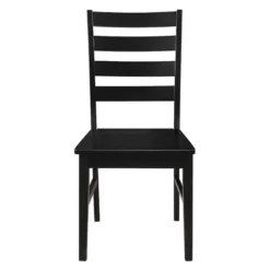 Set Of 2 Wood Ladder Back Dining Chair Black - Saracina Home 9 Set Of 2 Wood Ladder Back Dining Chair Black - Saracina Home -Saracina Home Shop GUEST caea8ff6 ea37 4153 b6ba f2356f4178a9