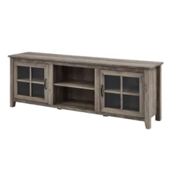 Tasi Glass Door Console TV Stand For TVs Up To 80" - Saracina Home -Saracina Home Shop GUEST caef7606 50a3 47c6 974f f70e38412a9c