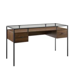 Lamvia Contemporary 2 Tier Glass Top Desk - Saracina Home -Saracina Home Shop GUEST ce12afef 8120 43d1 b579 90b2da371217