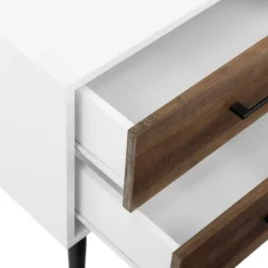 Ora Mid-Century Modern 2 Drawer Nightstand - Saracina Home -Saracina Home Shop GUEST cef03d18 cc6d 4317 acdc f986498c73dc