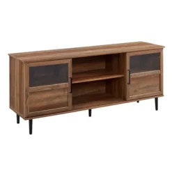 Modern Wood And Glass Door Console TV Stand For TVs Up To 65" - Saracina Home 17 Modern Wood And Glass Door Console TV Stand For TVs Up To 65" - Saracina Home -Saracina Home Shop GUEST d02fbffd f80d 4c45 adab e09a3c6cba80