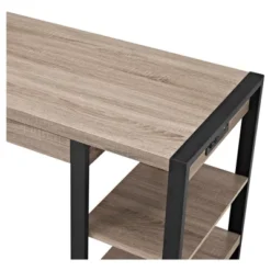 60" Industrial Transitional Tech Desk With USB - Saracina Home -Saracina Home Shop GUEST d0f4e76a cce8 490e a9f2 16c8c2cded25