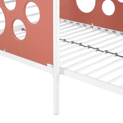 Twin Modern Cut-Out L-Shaped Metal Bunk Bed - Saracina Home 6 Twin Modern Cut-Out L-Shaped Metal Bunk Bed - Saracina Home - Image 4