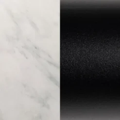 Modern Minimalist Intersecting Tripod Leg Side Table Black/Faux White Marble - Saracina Home -Saracina Home Shop GUEST d20712c6 9a16 47cf aa03 af0e25177a9a